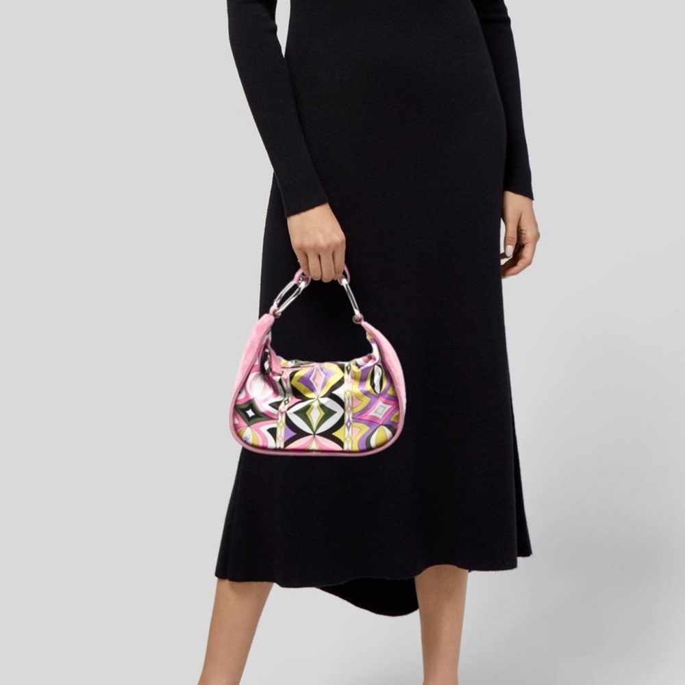 Emilio Pucci Pink and Multicolor Shoulder Bag - Picture 13 of 16